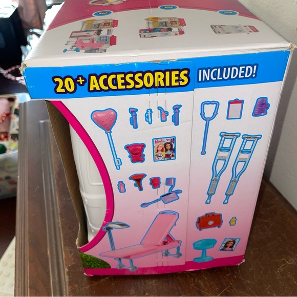 Barbie Care Clinic Ambulance - Pink, White, and Blue - Picture 5 of 7